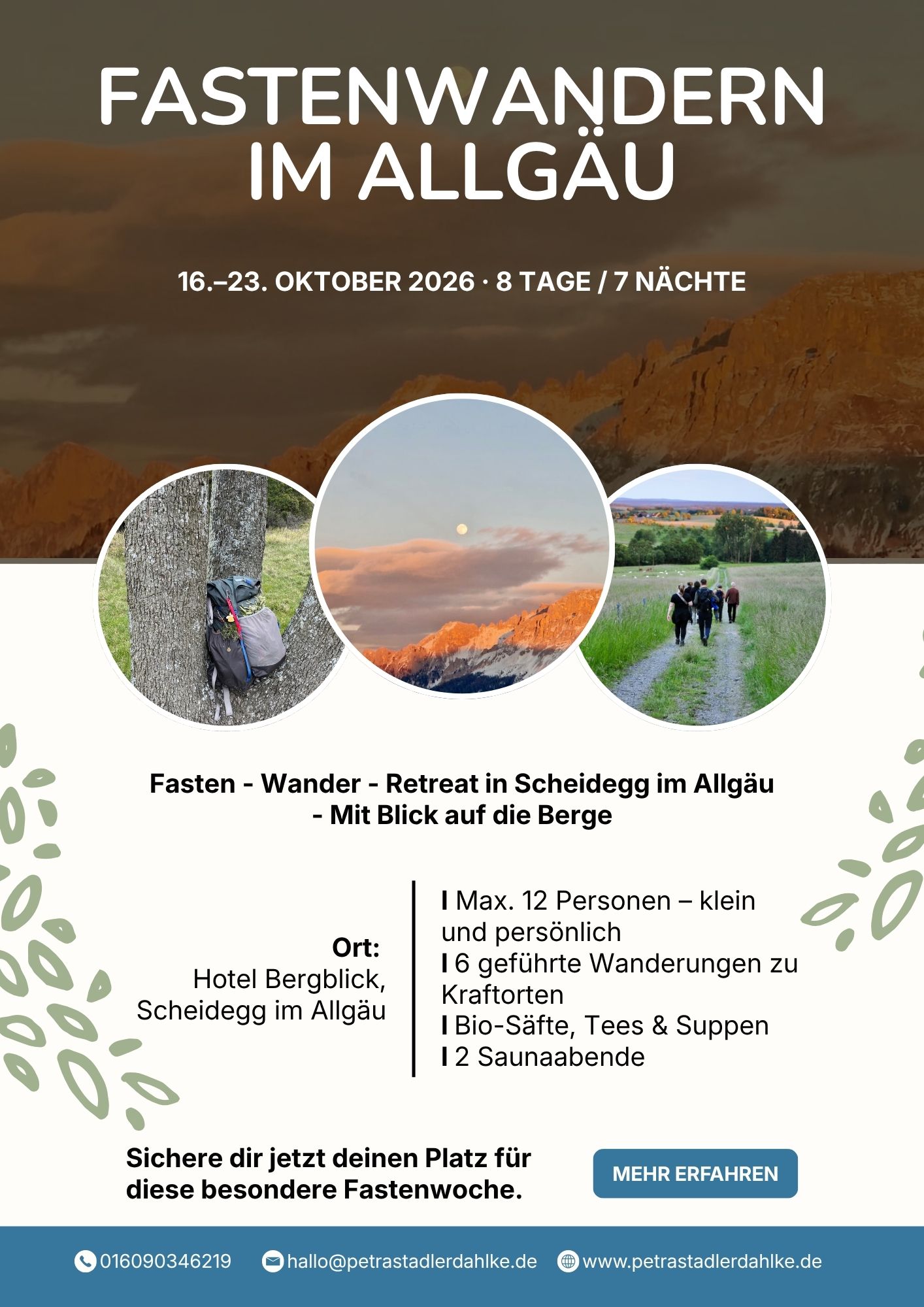 Fastenwandern im Allgäu